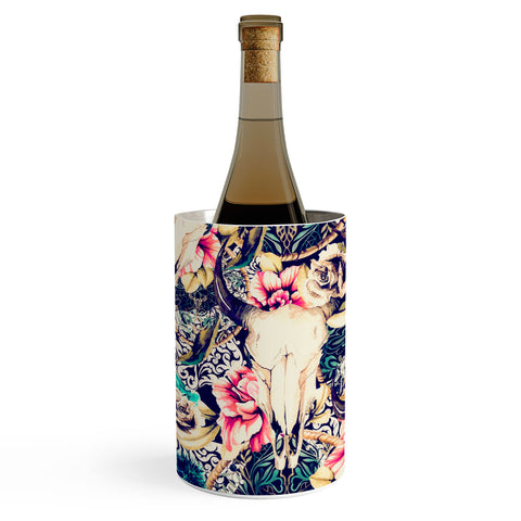 Marta Barragan Camarasa Floral Bohemian Skull Pattern Wine Chiller