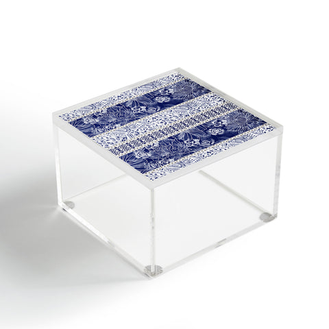Marta Barragan Camarasa Floral Indigo Acrylic Box