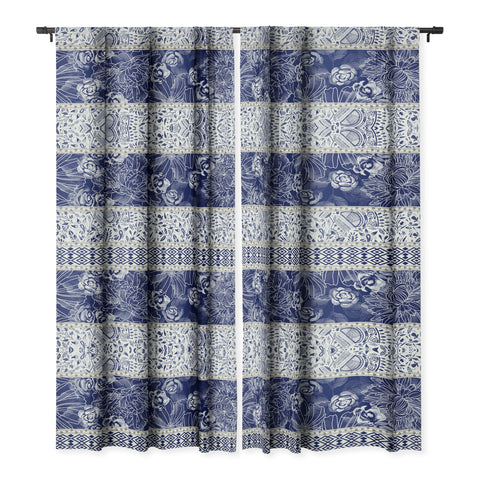 Marta Barragan Camarasa Floral Indigo Blackout Non Repeat