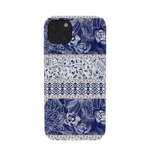 Marta Barragan Camarasa Floral Indigo Phone Case