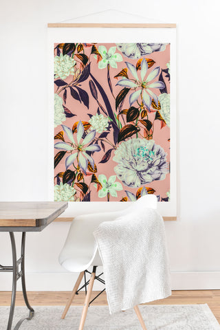 Marta Barragan Camarasa Floral vintage blooms Art Print And Hanger