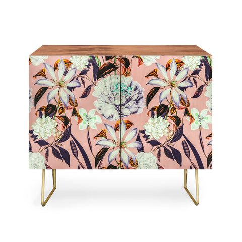 Marta Barragan Camarasa Floral vintage blooms Credenza