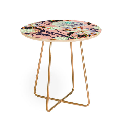 Marta Barragan Camarasa Floral vintage blooms Round Side Table