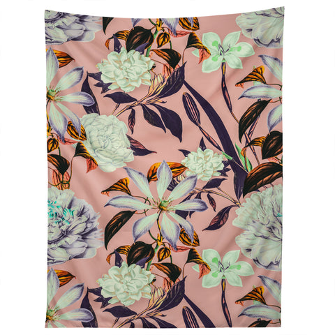 Marta Barragan Camarasa Floral vintage blooms Tapestry
