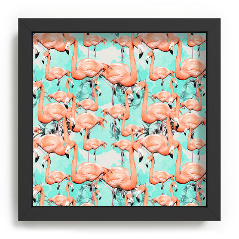Marta Barragan Camarasa Flourishing between flamingos Recessed Framing Square