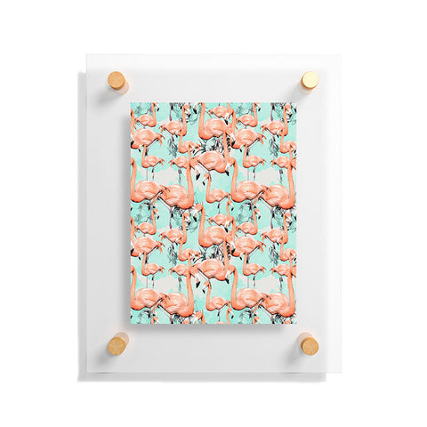 Marta Barragan Camarasa Flourishing between flamingos Floating Acrylic Print