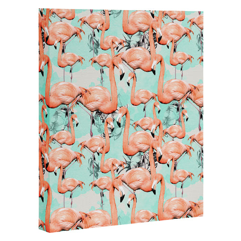 Marta Barragan Camarasa Flourishing between flamingos Art Canvas