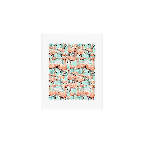 Marta Barragan Camarasa Flourishing between flamingos Art Print