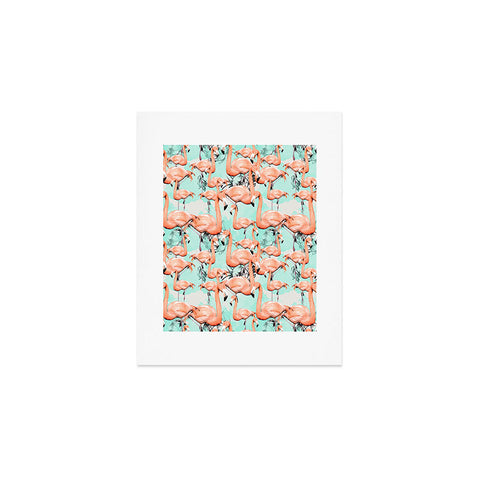 Marta Barragan Camarasa Flourishing between flamingos Art Print