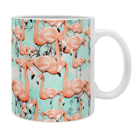 Marta Barragan Camarasa Flourishing between flamingos Coffee Mug