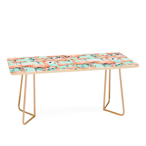 Marta Barragan Camarasa Flourishing between flamingos Coffee Table