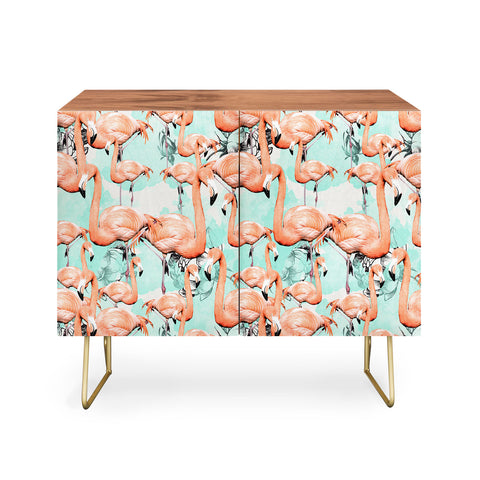 Marta Barragan Camarasa Flourishing between flamingos Credenza