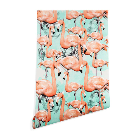 Marta Barragan Camarasa Flourishing between flamingos Wallpaper