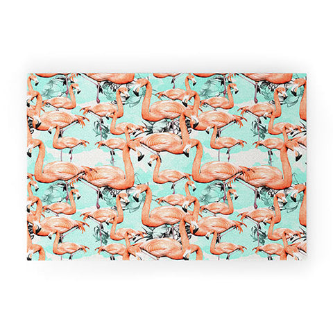 Marta Barragan Camarasa Flourishing between flamingos Welcome Mat