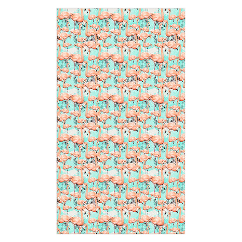 Marta Barragan Camarasa Flourishing between flamingos Tablecloth