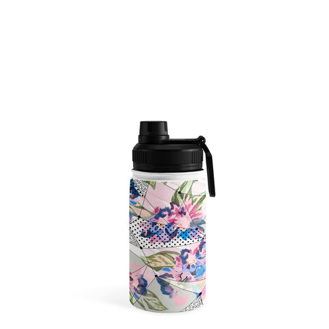 Marta Barragan Camarasa Flower geometric stroke Water Bottle