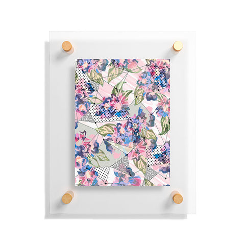 Marta Barragan Camarasa Flower geometric stroke Floating Acrylic Print