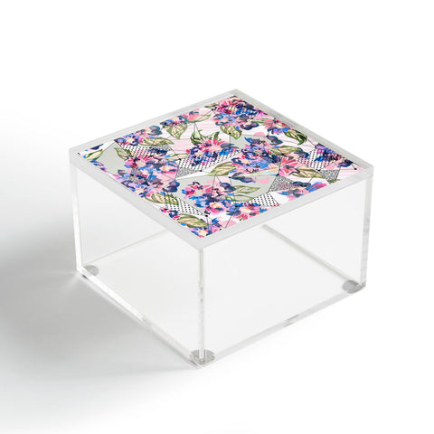 Marta Barragan Camarasa Flower geometric stroke Acrylic Box