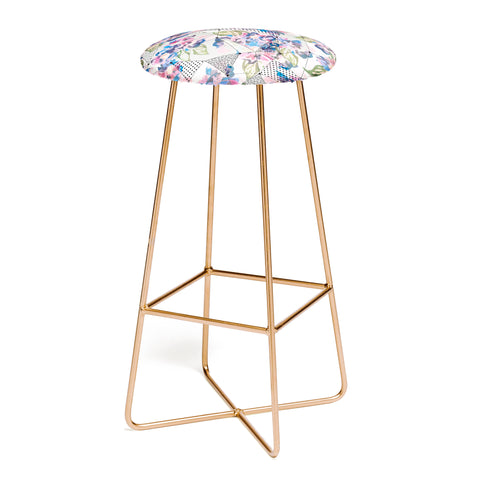 Marta Barragan Camarasa Flower geometric stroke Bar Stool