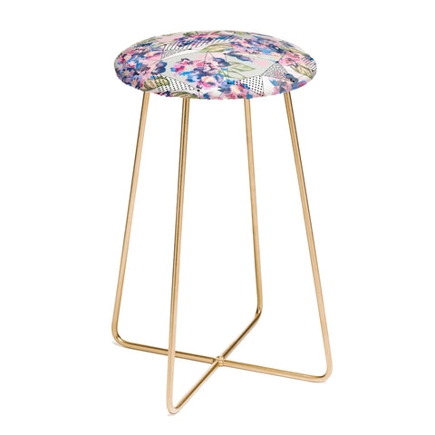Marta Barragan Camarasa Flower geometric stroke Counter Stool