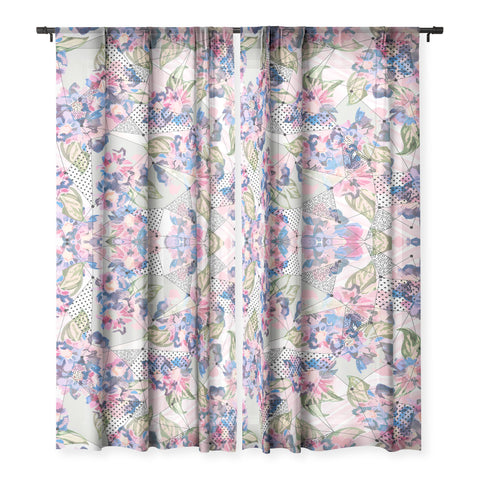 Marta Barragan Camarasa Flower geometric stroke Sheer Non Repeat