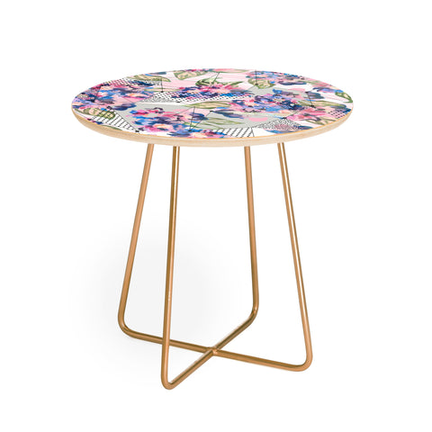 Marta Barragan Camarasa Flower geometric stroke Round Side Table