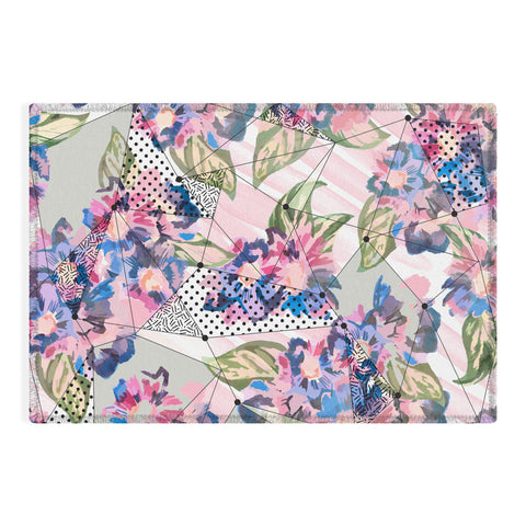 Marta Barragan Camarasa Flower geometric stroke Outdoor Rug