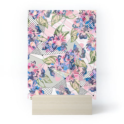 Marta Barragan Camarasa Flower geometric stroke Mini Art Print
