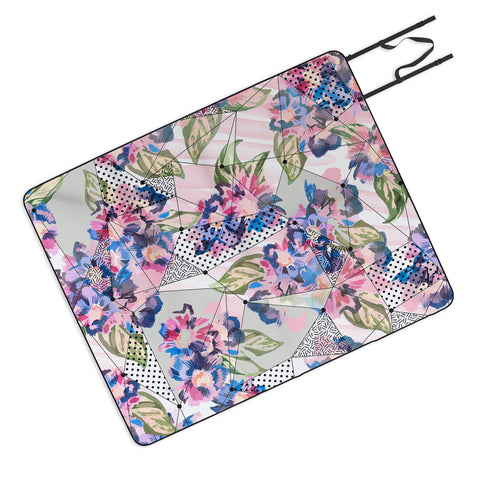 Marta Barragan Camarasa Flower geometric stroke Picnic Blanket