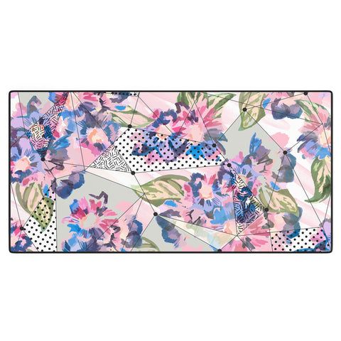 Marta Barragan Camarasa Flower geometric stroke Desk Mat