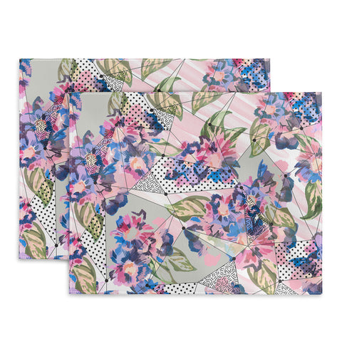 Marta Barragan Camarasa Flower geometric stroke Placemat