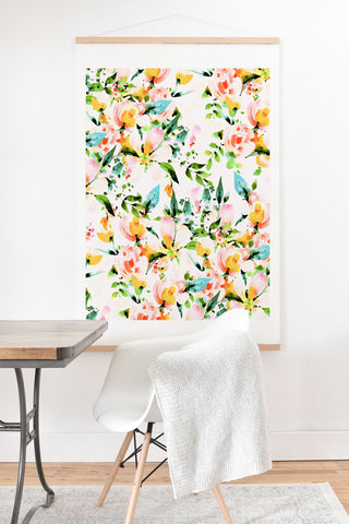 Marta Barragan Camarasa Flowered Art Print And Hanger