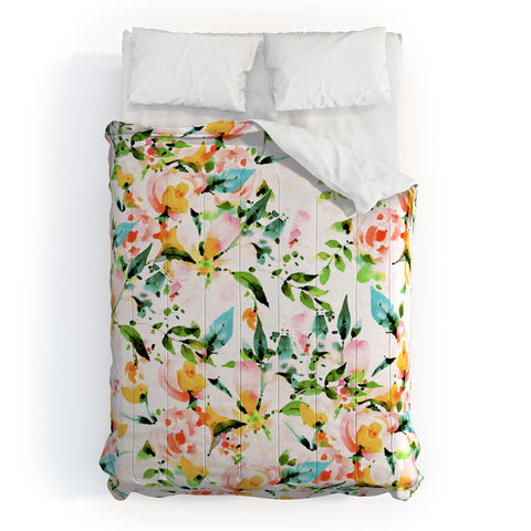 Marta Barragan Camarasa Flowered Comforter