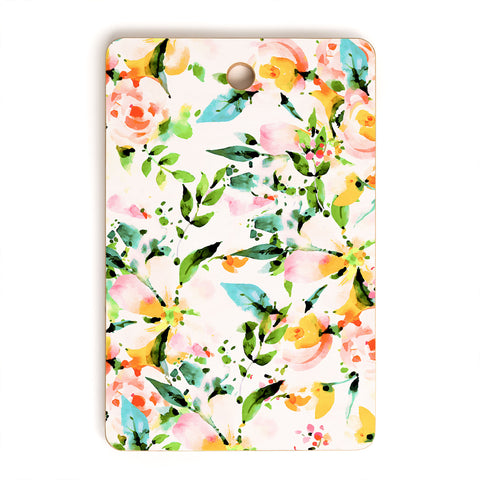 Marta Barragan Camarasa Flowered Cutting Board Rectangle