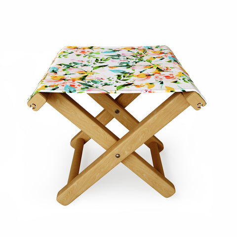 Marta Barragan Camarasa Flowered Folding Stool