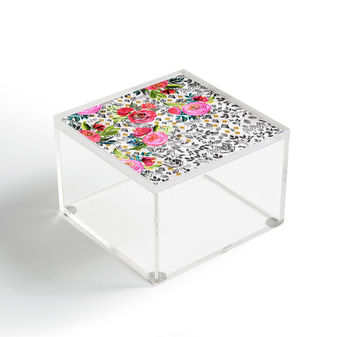Marta Barragan Camarasa Flowered nature with geometric Acrylic Box