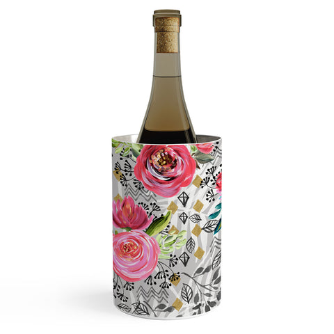 Marta Barragan Camarasa Flowered nature with geometric Wine Chiller