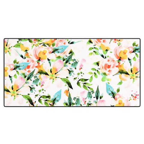 Marta Barragan Camarasa Flowered Desk Mat