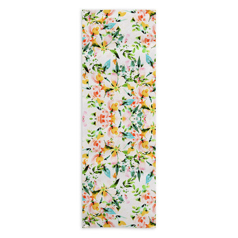 Marta Barragan Camarasa Flowered Yoga Towel