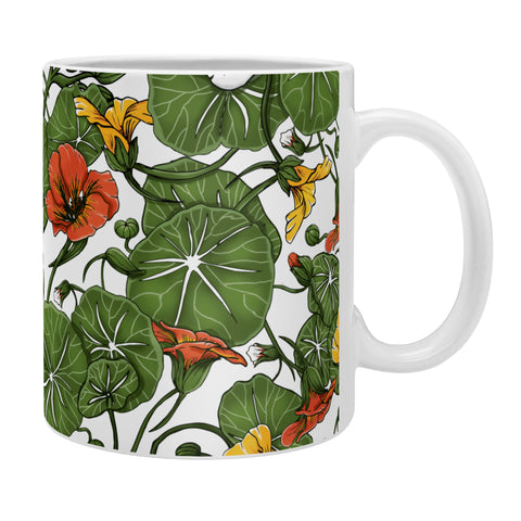 Marta Barragan Camarasa Flowering garden nasturtiums Coffee Mug