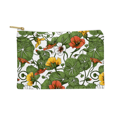 Marta Barragan Camarasa Flowering garden nasturtiums Pouch