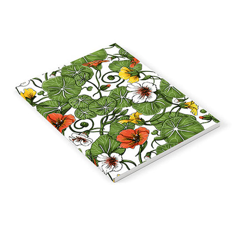 Marta Barragan Camarasa Flowering garden nasturtiums Notebook