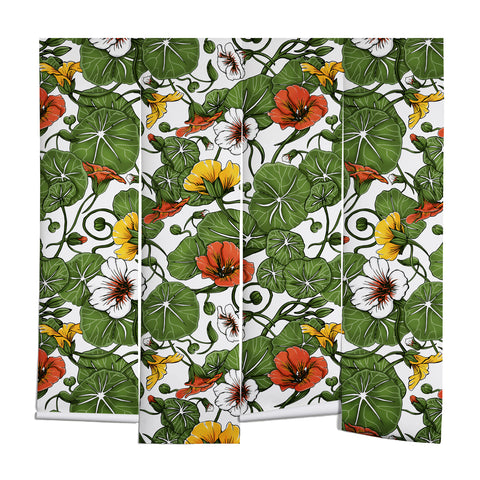 Marta Barragan Camarasa Flowering garden nasturtiums Wall Mural