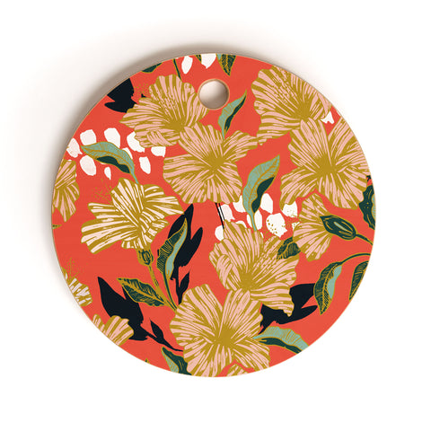 Marta Barragan Camarasa Flowering sweet bloom 01 Cutting Board Round