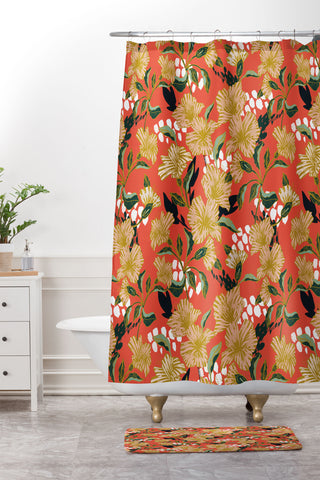 Marta Barragan Camarasa Flowering sweet bloom 01 Shower Curtain And Mat