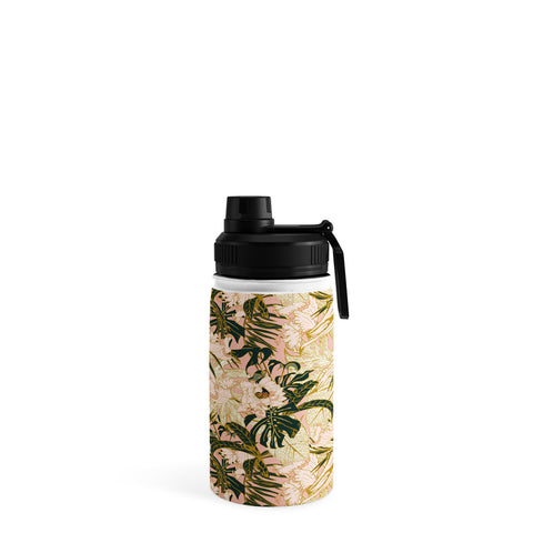 Marta Barragan Camarasa Flowering tropical pink bloom Water Bottle