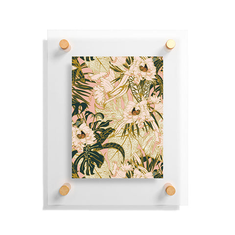 Marta Barragan Camarasa Flowering tropical pink bloom Floating Acrylic Print