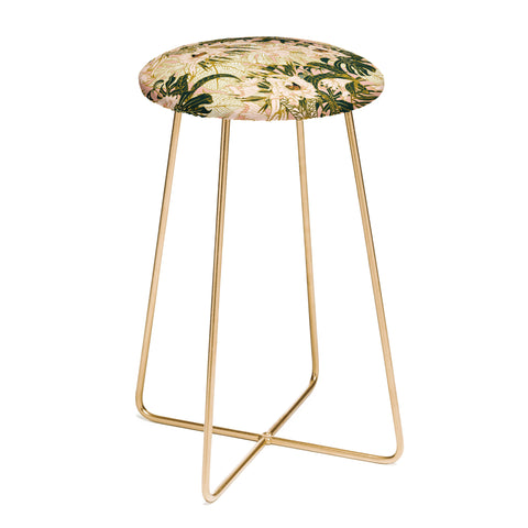 Marta Barragan Camarasa Flowering tropical pink bloom Counter Stool
