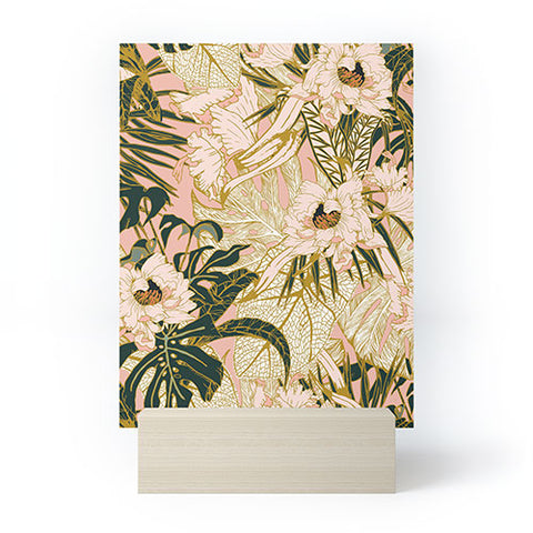 Marta Barragan Camarasa Flowering tropical pink bloom Mini Art Print