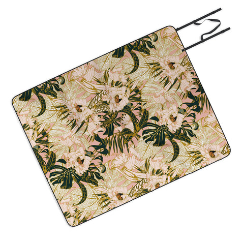 Marta Barragan Camarasa Flowering tropical pink bloom Picnic Blanket